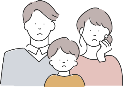 悩む人のイラスト