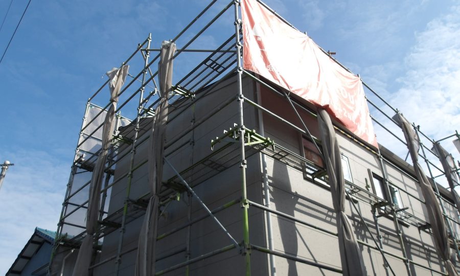 モデルハウスの工事も順調です